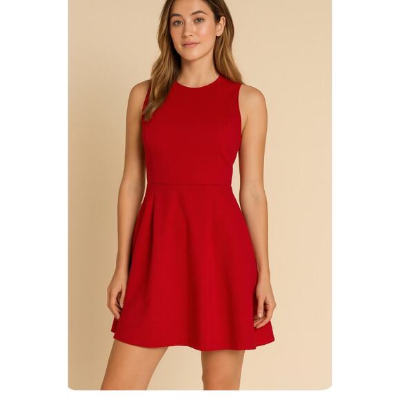 Madewell
Red Solid Fit & Flare Skater Sleeveless Mini Women's Casual Dress SZ 0 - Picture 1 of 11